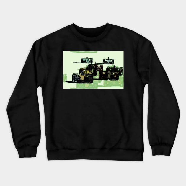 Formula 1 Cars Crewneck Sweatshirt by PB and Junk Arts
